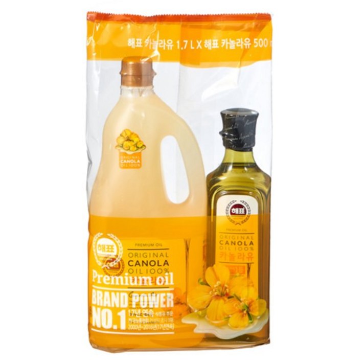해표 카놀라유 1700ML+500ML, 옵션2 - 신선포장 (아이스박스포장)