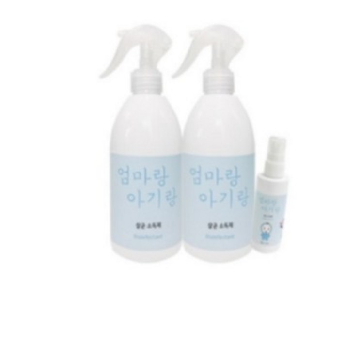 엄마랑아기랑 유아용 살균 소독제 500ml 2p + 70ml, 1세트