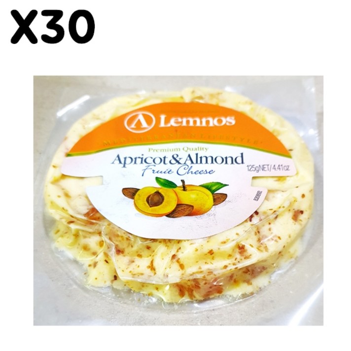 FK 과일치즈(램노스 살구아몬드 125g) X30치즈 피자치즈 모짜렐라치즈 체다치즈 크림치즈 레이치즈 퐁듀치즈 피자 치즈요리, 본상품