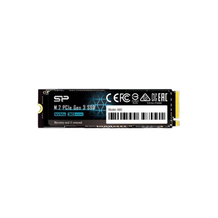 실리콘파워 P34A60 NVMe M.2 PCIe Gen 3x4 2280 SSD up to 2200MB/s, 1TB