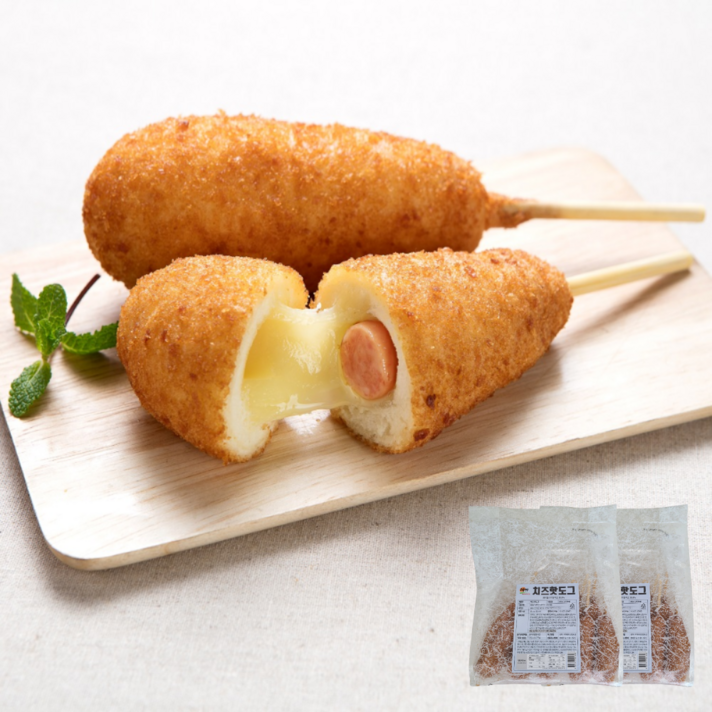 모짜렐라 치즈 찰 핫도그 2봉(80g x 20개), 800g, 20개입