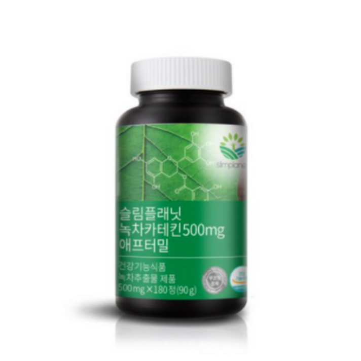 슬림플래닛 녹차카테킨 500mg 애프터밀, 180정, 1개