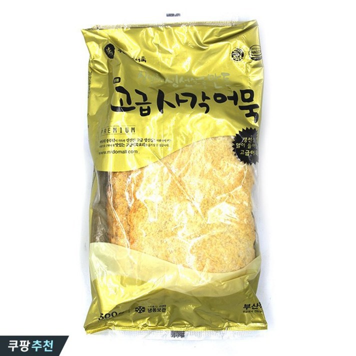 부산 미도어묵 고급 사각어묵 500g, 1개