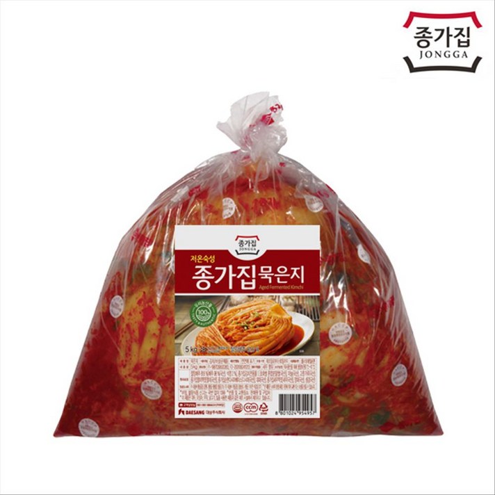 종가집 저온숙성 묵은지, 5kg, 1개