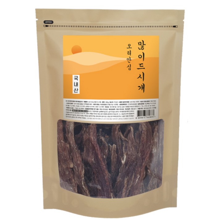 오리안심 많이드시개 대용량 국내산 애견 수제간식 300g, 1개