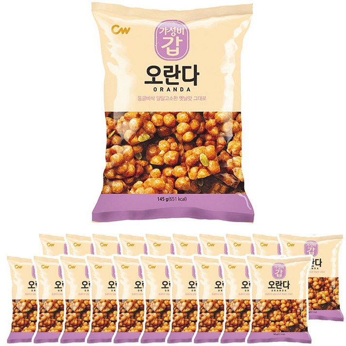 청우식품 오란다, 145g, 20개