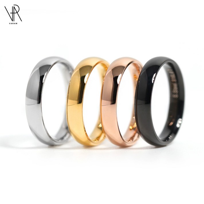 VARAM 써지컬반지 4mm 라운드 데일리 반지 가락지 둥근반지