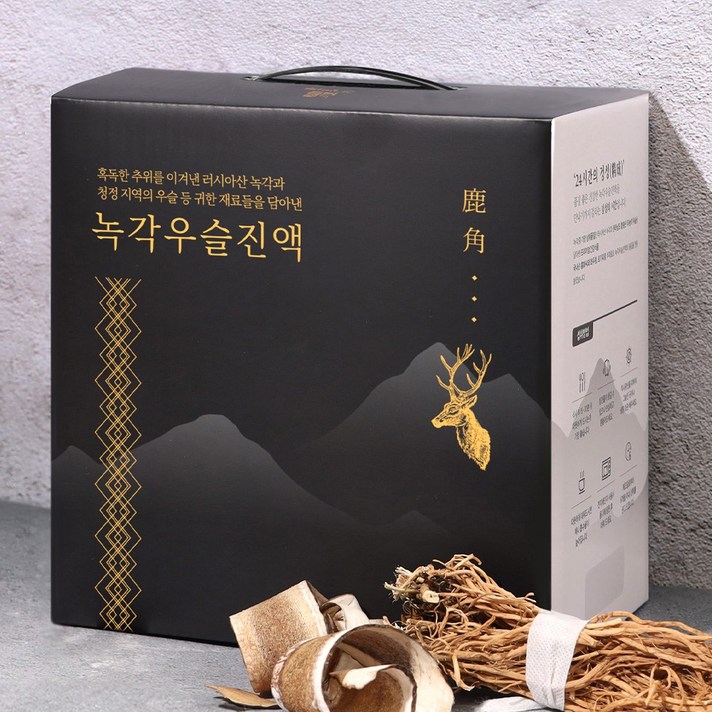 프리미엄 우슬즙 녹각우슬진액 홍화씨 함유 (95mLx60포) 부모님 명절 건강선물, 1박스, 95ml