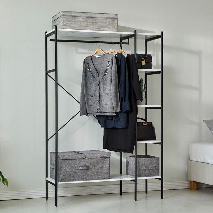 케렌시아 드레스룸 시스템행거 조립식옷걸이 5size, 마블_CO, W1100_Q32