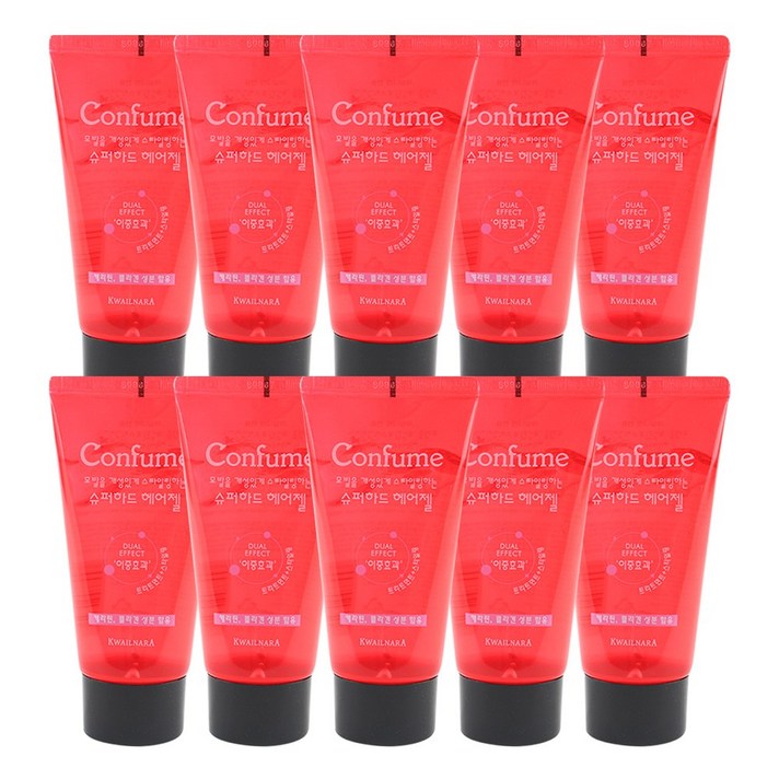 과일나라 컨퓸 슈퍼하드 헤어젤 80ml(10개), 1개