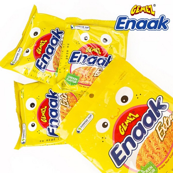 에낙 라면과자 오리지널 치킨맛 90g 15개 (낱개 45개), 단품