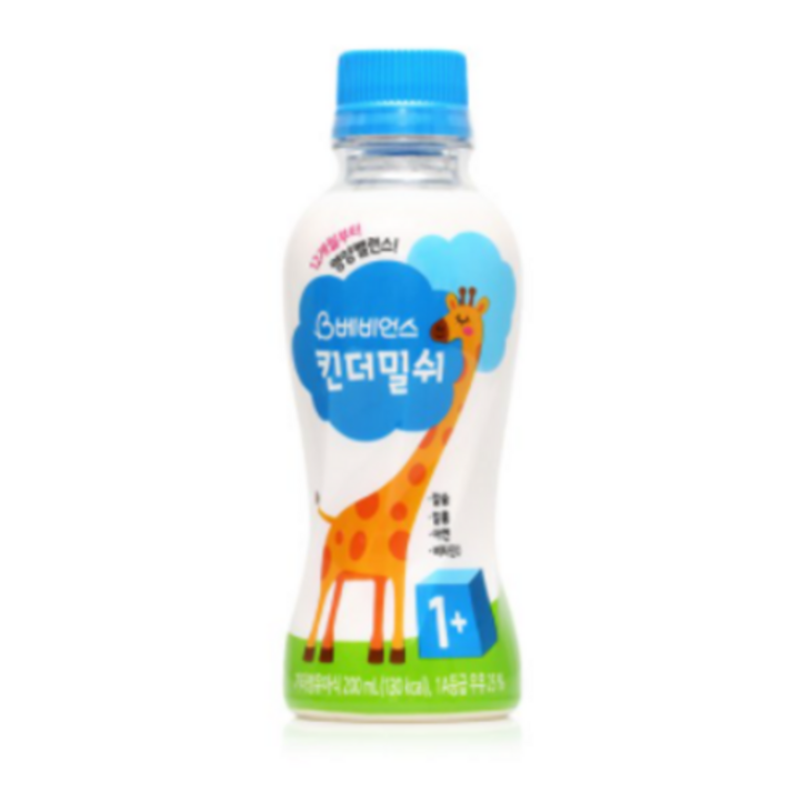 베비언스 킨더밀쉬 우유 1단계 200ml, 6개입