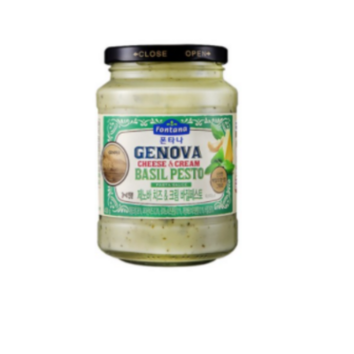 폰타나 제노바 치즈&크림 바질페스토 파스타소스, 430g, 22개