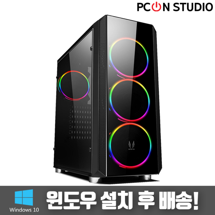 PC온스튜디오 게이밍 컴퓨터 조립 PC 라이젠 GTX RTX 3060 3070 Ti 게임용 본체, 01. 기본형, 게이밍 - 01