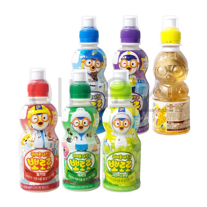 팔도 뽀로로 음료 235ml / 어린이 유아 음료수 간식, 샤인머스캣맛, 1개