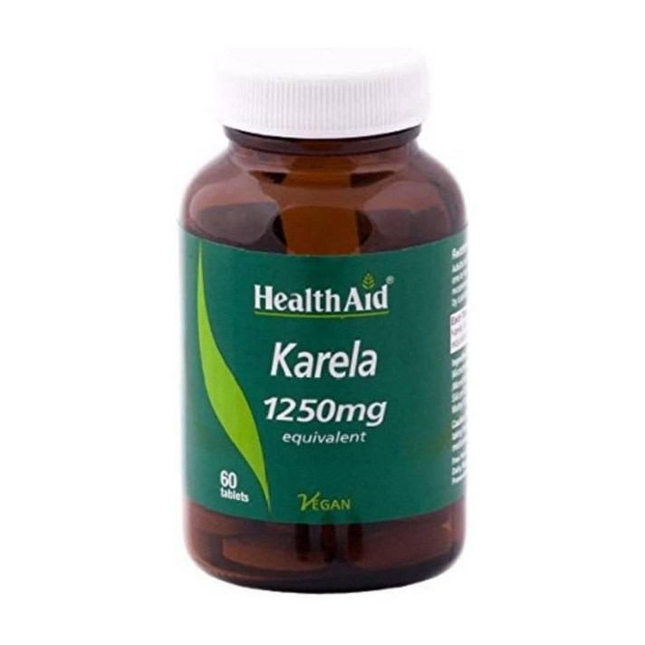 HealthAid Karela Extract 헬스에이드 카렐라 추출물 1250mg 60정, 1세트, 60개