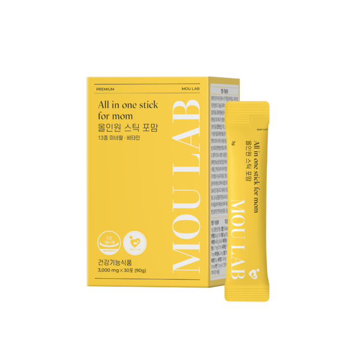 모유랩 올인원 스틱 포맘 (수유부 올인원 사과맛 스틱 30포), 30포, 3g