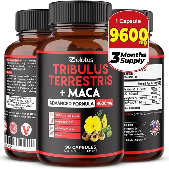 졸로투스 트리뷸러스 남가새 9600mg 90정 Zolotus Tribulus