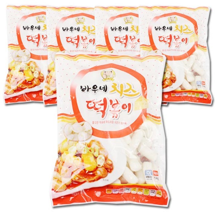 벅스웨이 치즈떡볶이 1kg, 5개
