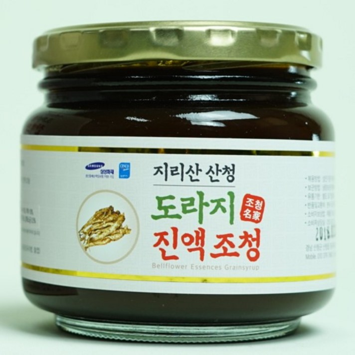 도라지 조청 지리산 산청 진액, 2병, 550ml