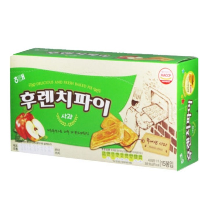 해태후렌치파이사과 15봉입(1갑), 1갑