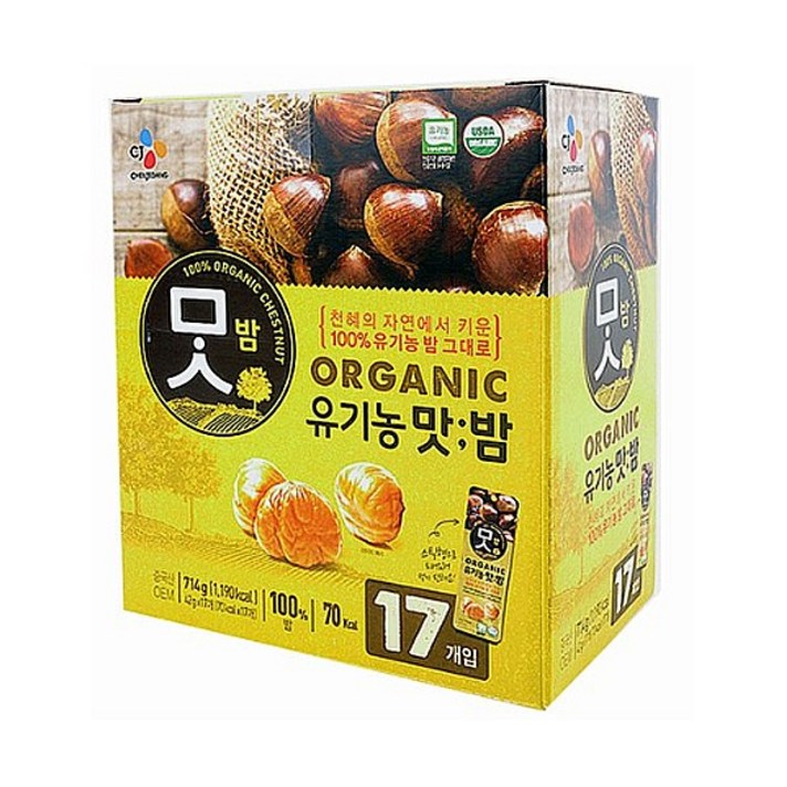맛밤 유기농, 42g, 68개입