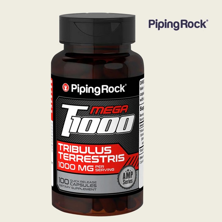 PipingRock 트리뷸러스 남가새열매 1000mg 100캡슐, 단품