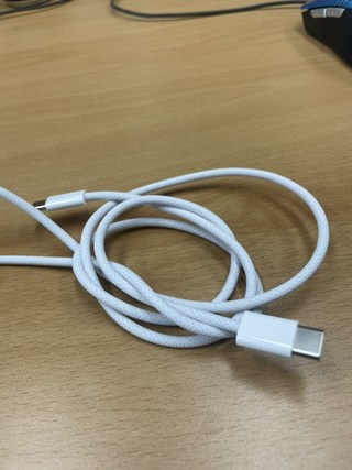 Apple 정품 충전 케이블 우븐디자인 USB-C 1m, 화이트, 1개 이미지