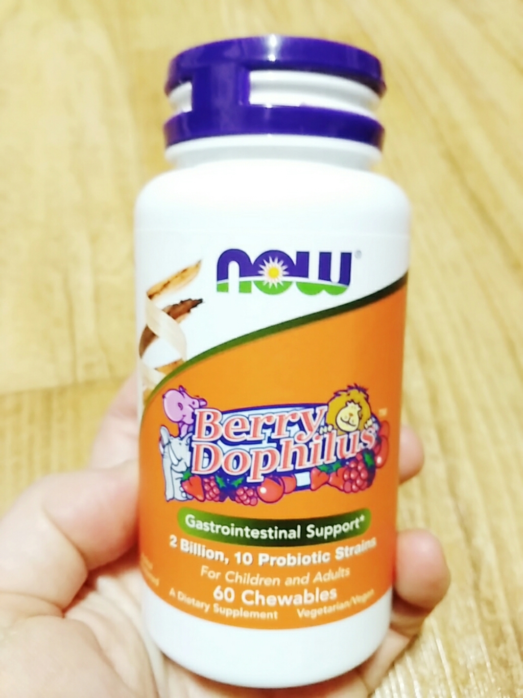Now Foods Berry Dohius Kids 2 Biion 60 Chewabes 나우푸드 베리 도필러스 어린이용 20 억 60개입