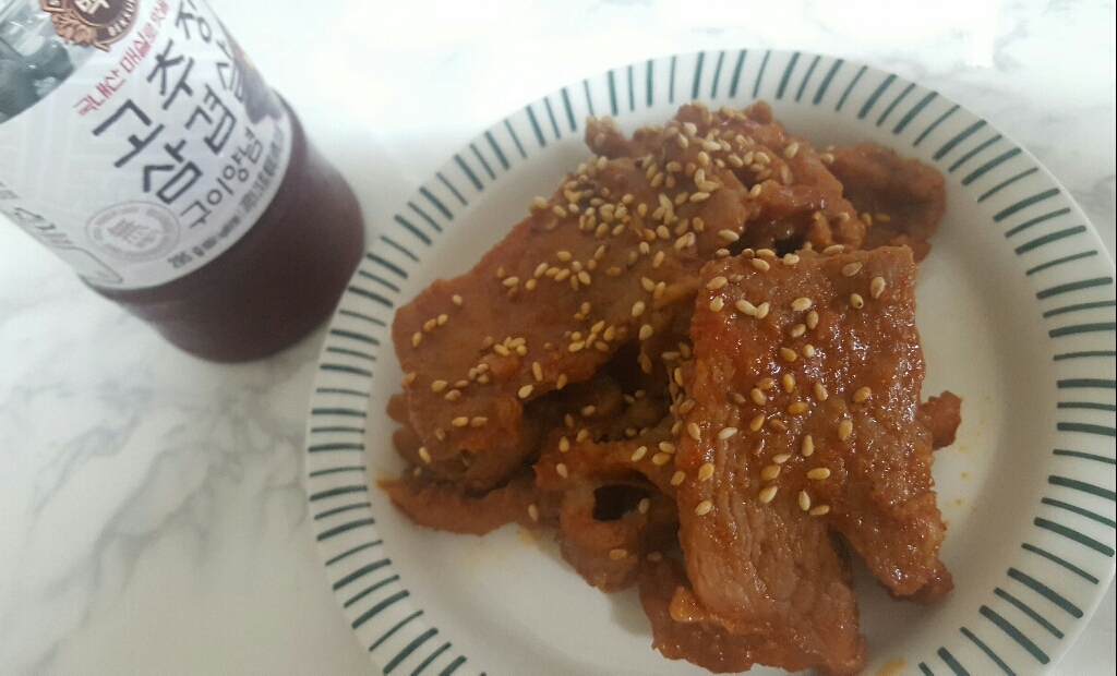 백설 고추장삼겹살 구이양념