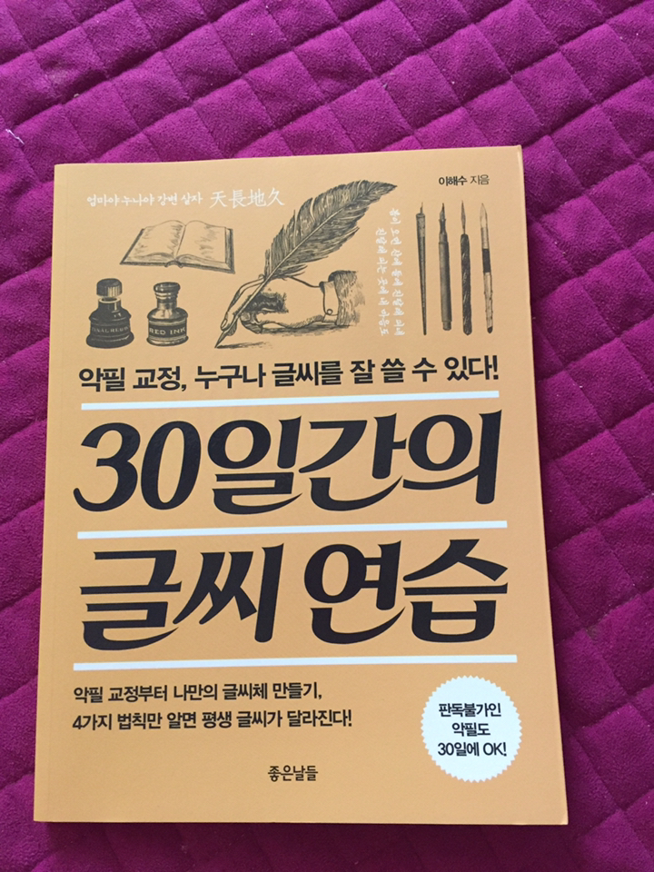 30일간의 글씨 연습:악필 교정 누구나 글씨를 잘 쓸 수 있다!