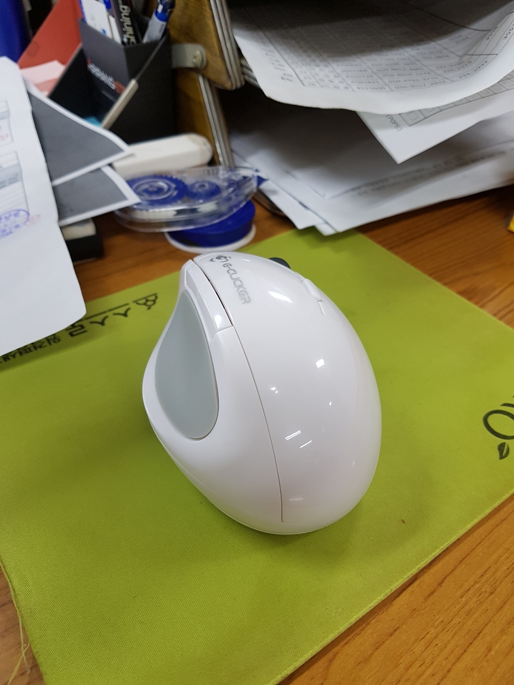 -Cicker 인체공학 무소음 무선 버티컬 마우스 -W810