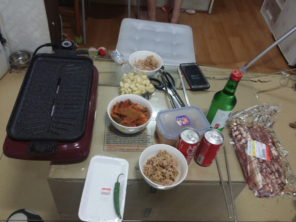 대원 마블코팅 테이블 전기그릴 리뷰 후기