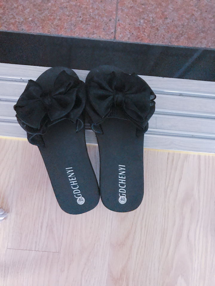 용순언니 왕리본 여성슬리퍼 신발 리뷰후기
