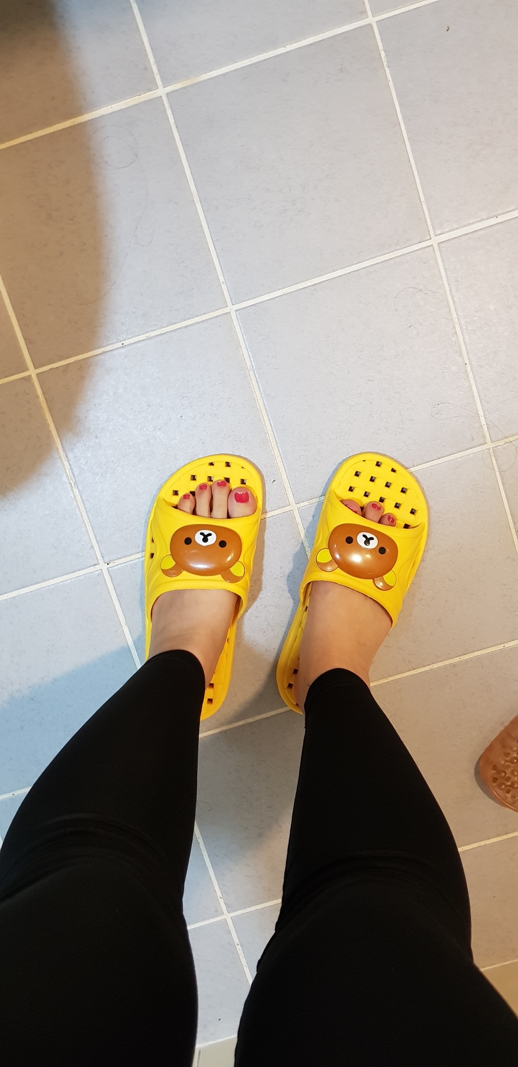 리락쿠마 입체안전욕실화 라탄