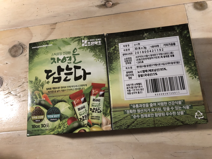 조은약초 자연을 담는다 프리미엄 노니환 스틱