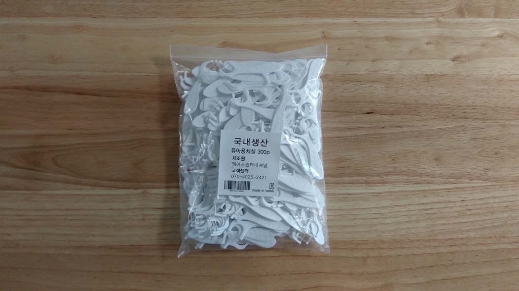 엠에스 유아용 치실 300개입 1개 리뷰후기