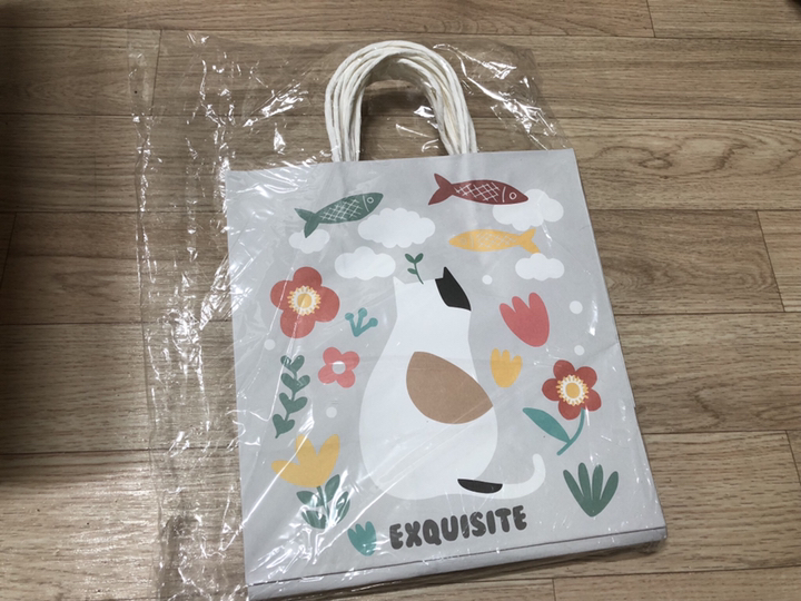 봄91 양면 애니멀 종이쇼핑백