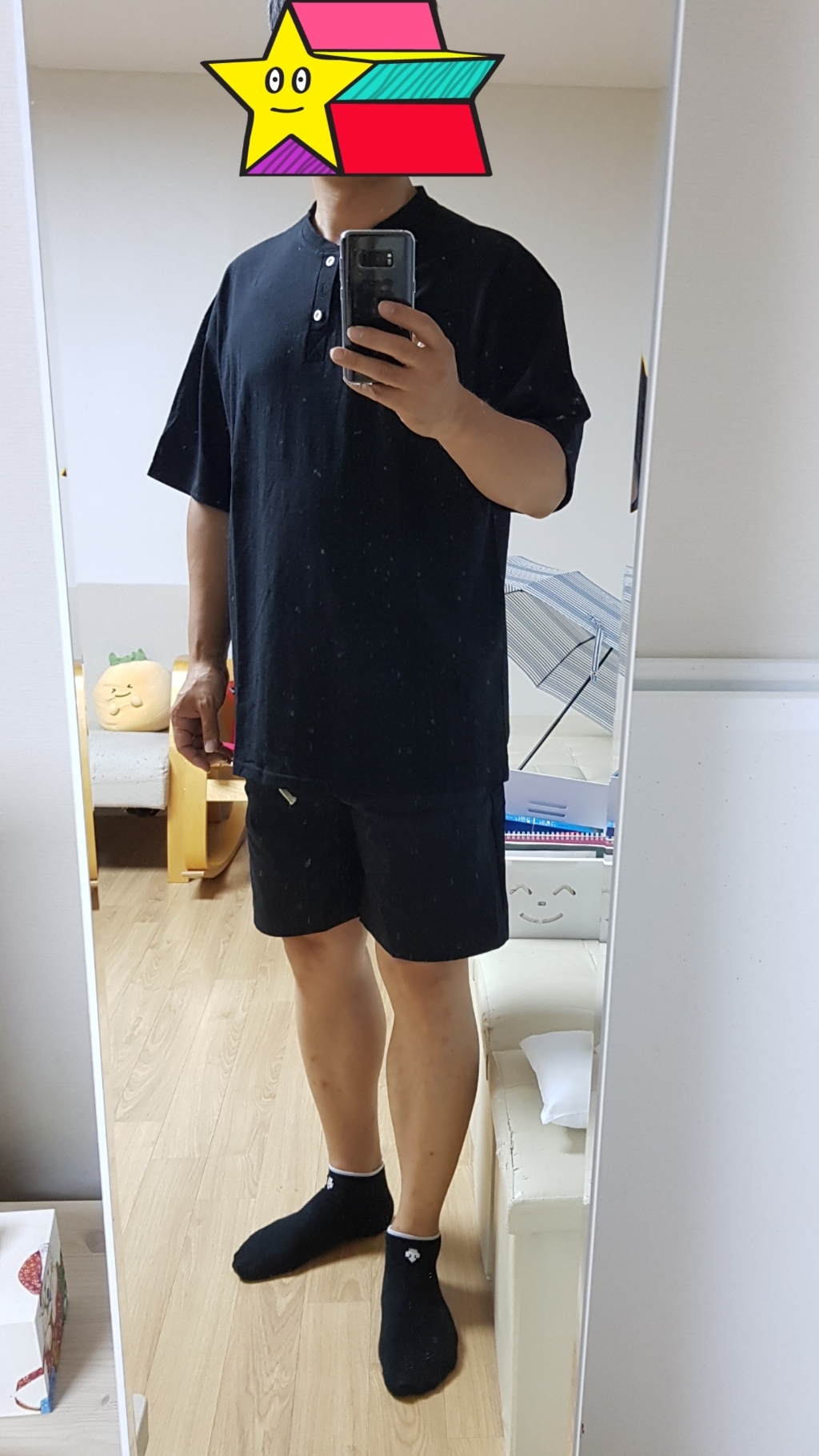 고스트리퍼블릭 남성용 슬랍 버튼 헨리넥 반팔 티셔츠 GT-3152 리뷰후기