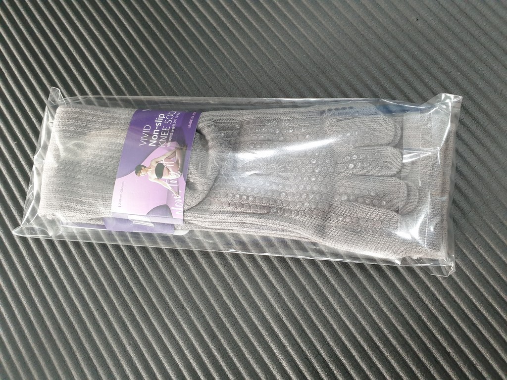 데비 비비드 논슬립 골지 요가 니삭스
