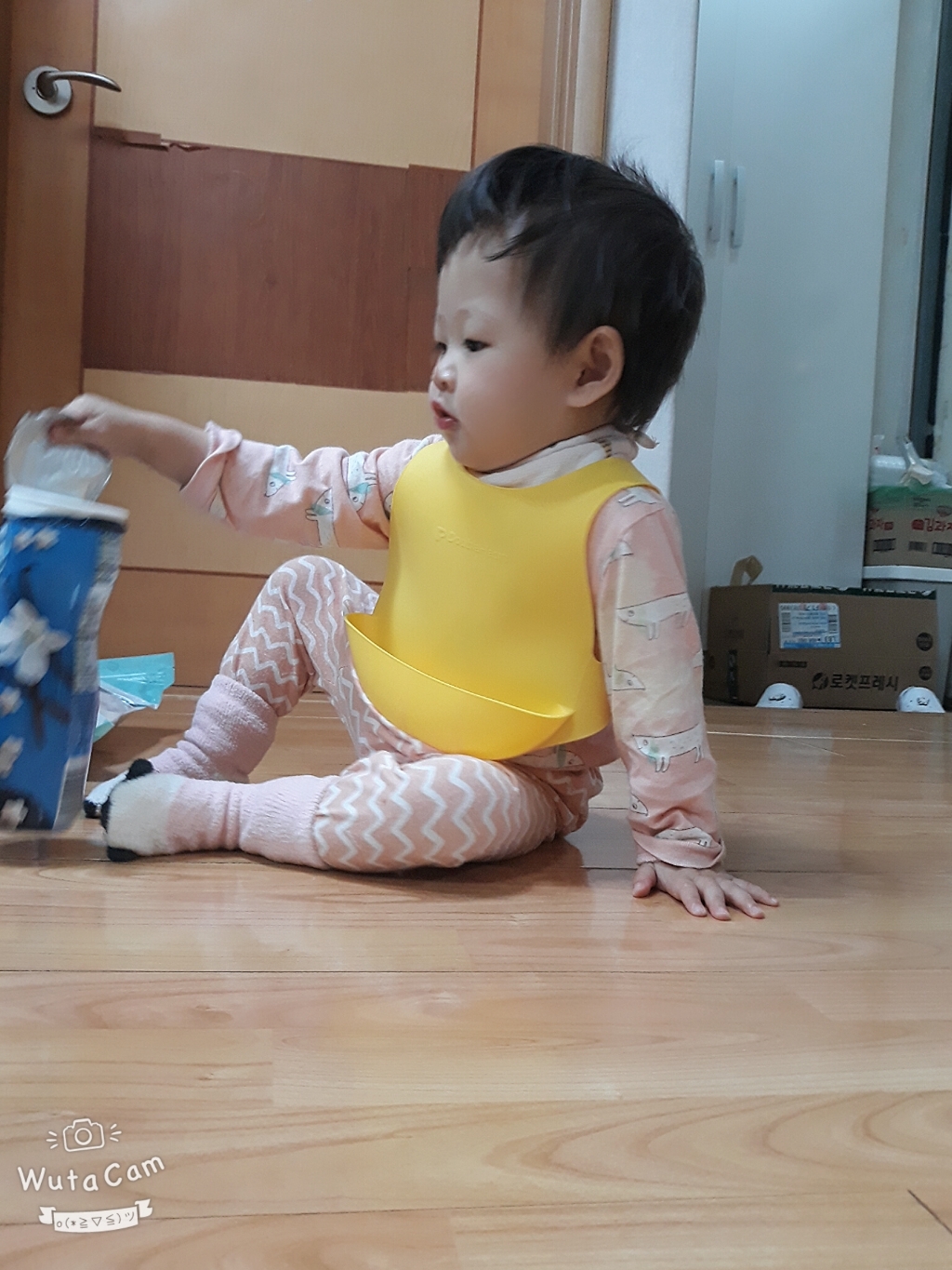 더블하트 실리콘 턱받이