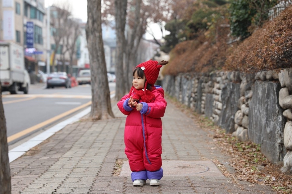 블루키위 유아동 겨울 루돌프 모자 목도리