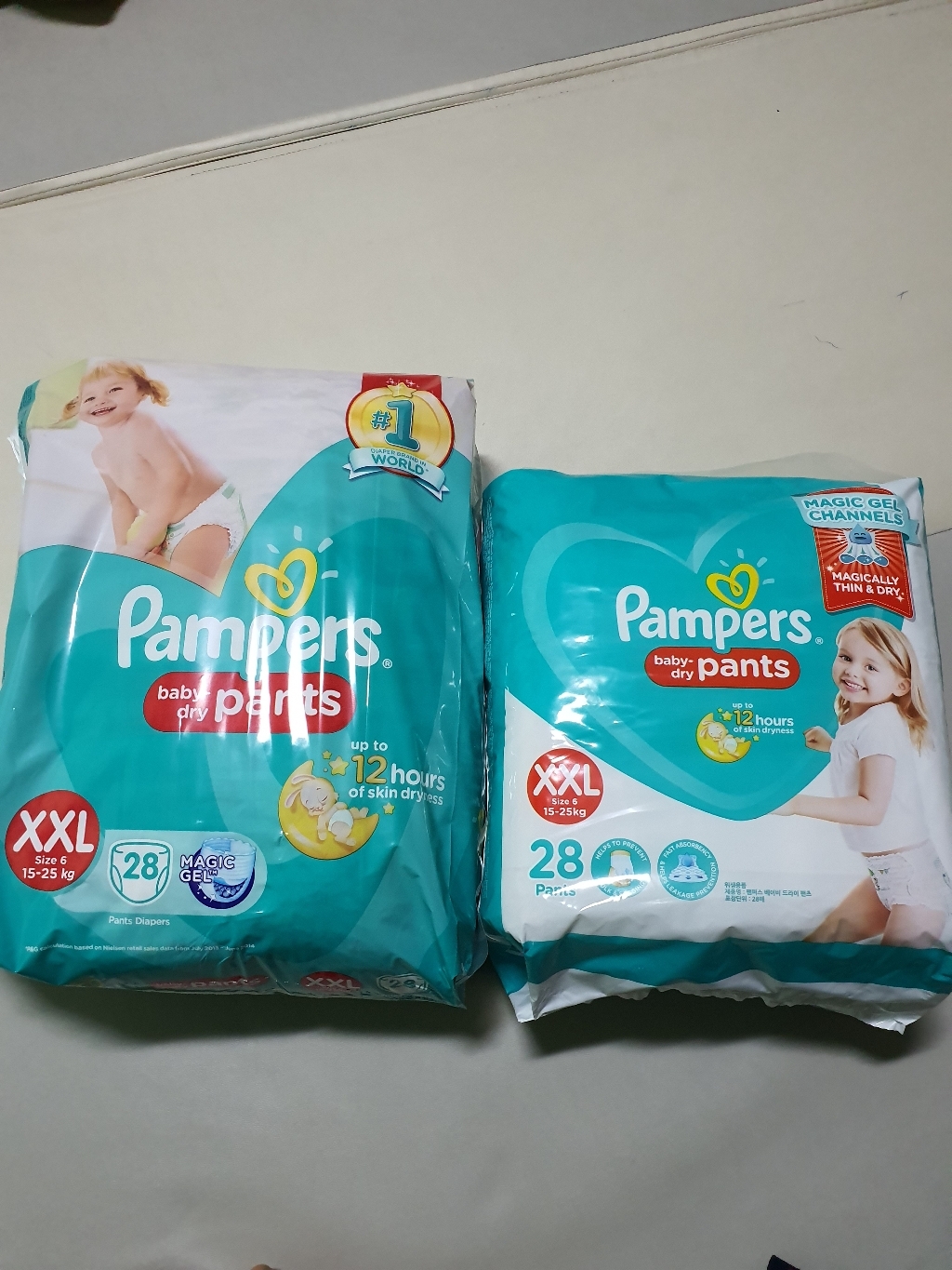 팸퍼스 베이비드라이 팬티형 기저귀 XX 6-7단계
