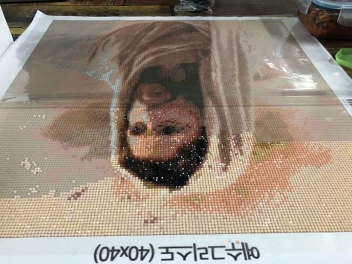 픽스아트 보석십자수 예수그리스도 3D전체도안 비즈선택 리뷰후기
