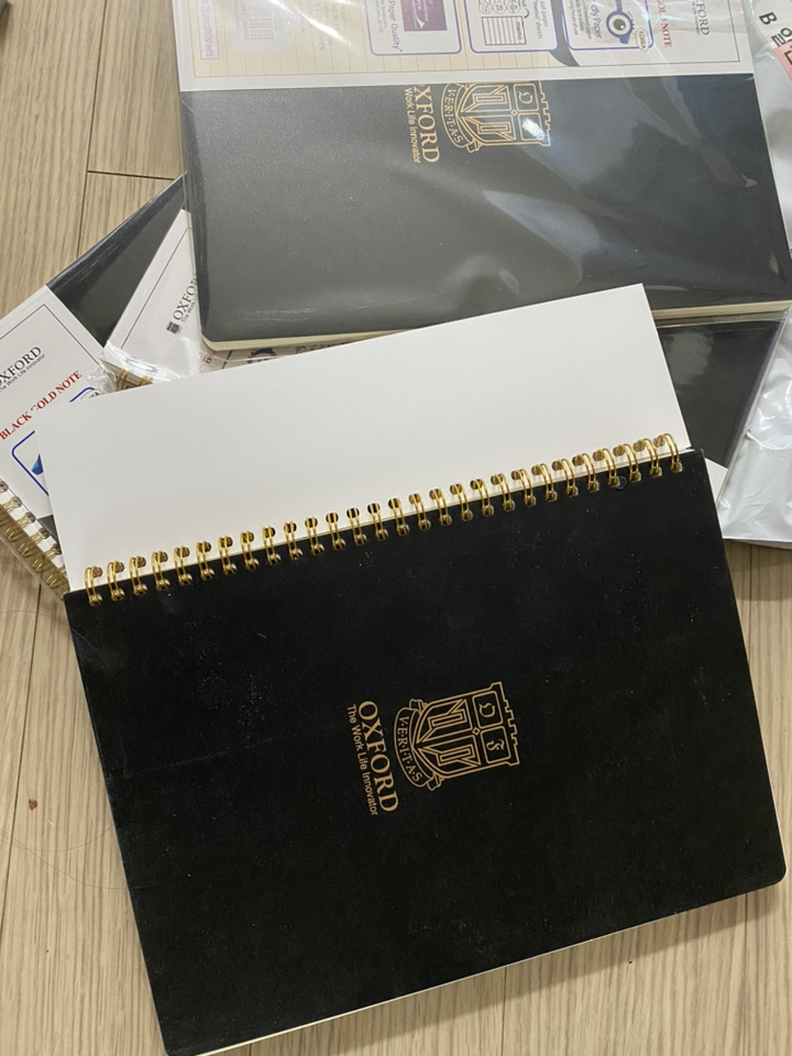 OXFORD 블랙 B5 좌철 80매 노트