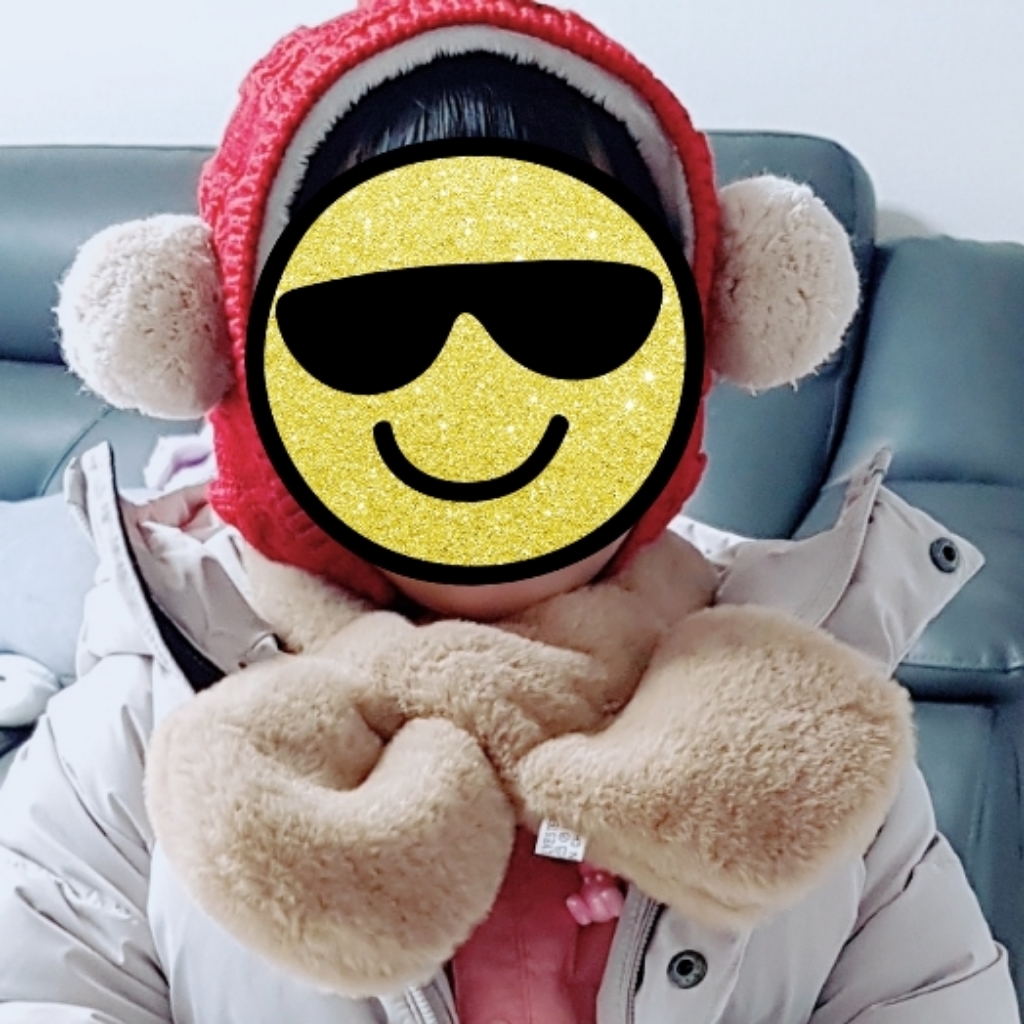 밍크 퍼 목도리 유아 아기 남아 여아 털목도리 5컬러