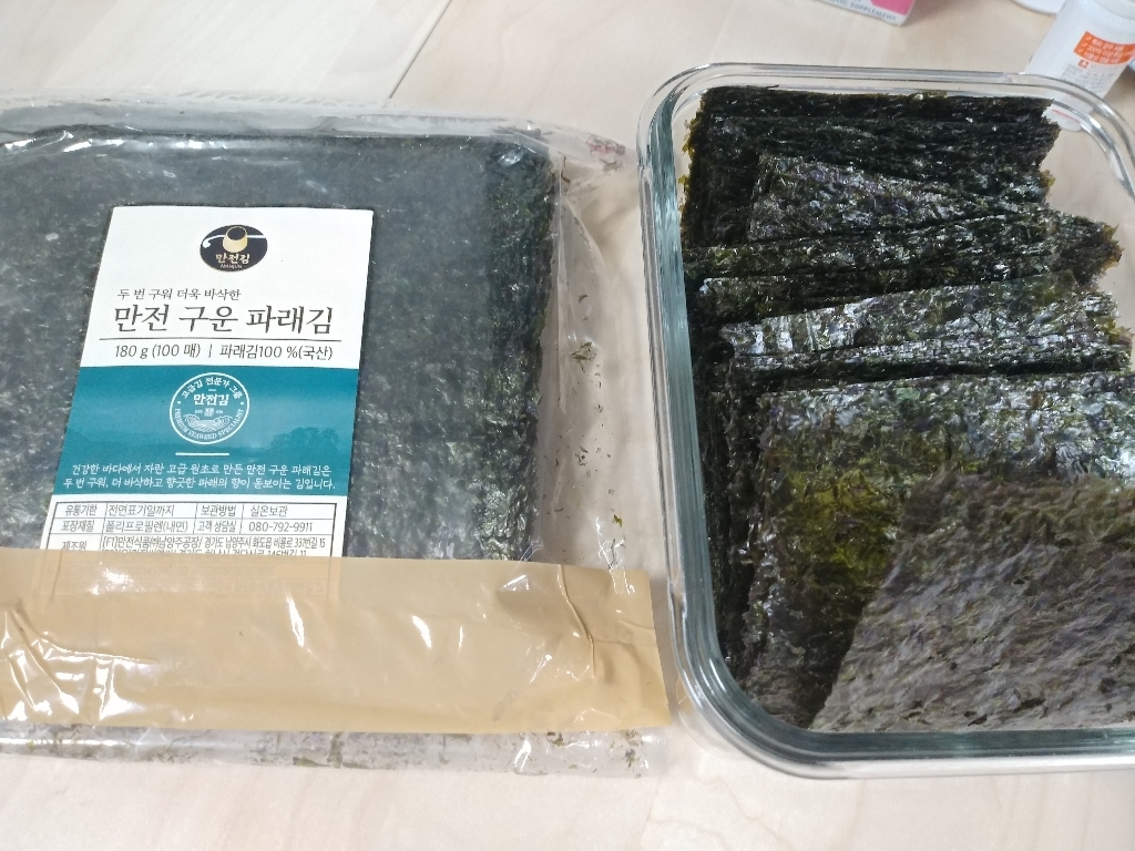 만전김 구운 파래김 100매