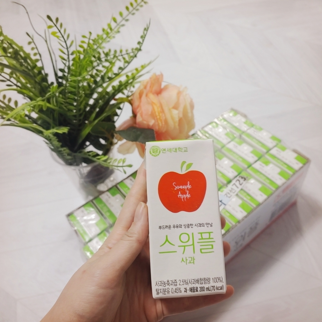 연세우유 스위플 사과음료