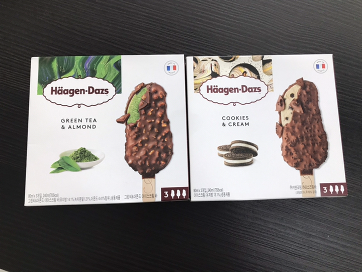 하겐다즈 쿠키앤크림 아이스크림바