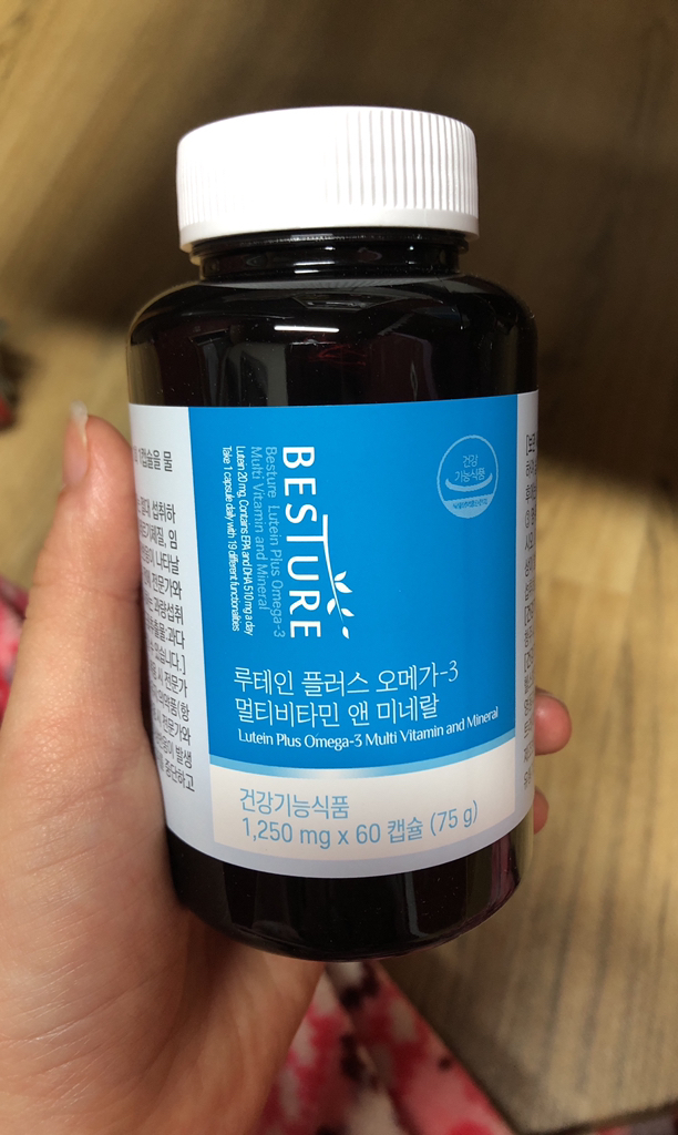 베스처 루테인 플러스 오메가3 멀티비타민 앤 미네랄 60캡슐 리뷰후기